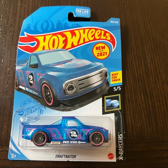 Hot Wheels X-Raycers  2021 Draftnator Blue and Pink Truck #2 5/5 160/250 - Picture 1 of 2